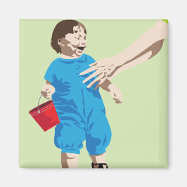 imã de geladeira "Não posso me pegar"