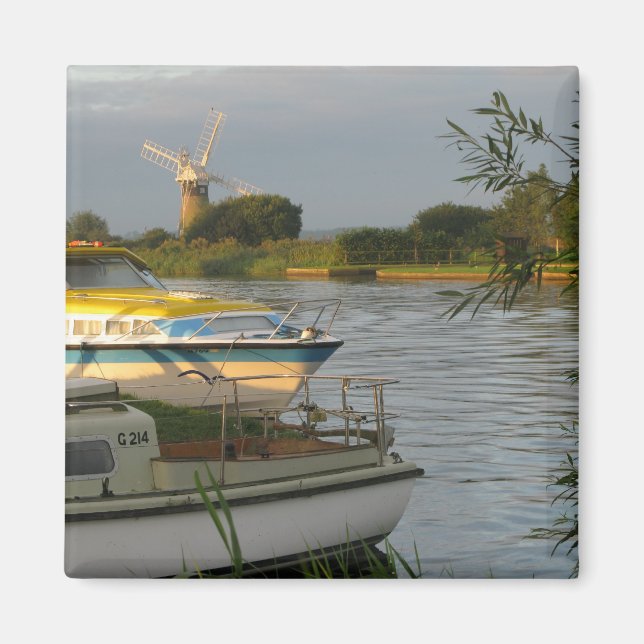Imã de geladeira Norfolk Broads (Frente)