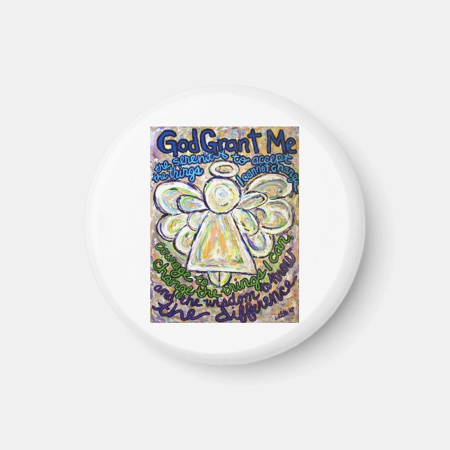 Imã de geladeira Personalizada do Poem Angel de Or (Frente)