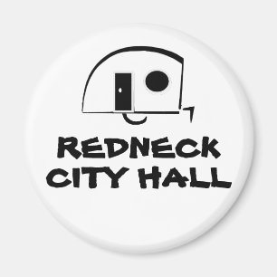 IMÃ DE GELADEIRA REDNECK CITY HALL