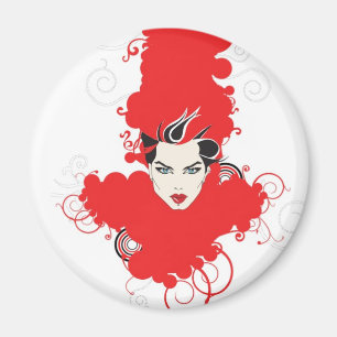 Imã de geladeira retro Funky