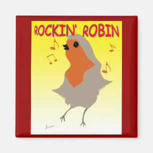 Imã de geladeira Rockin Robin