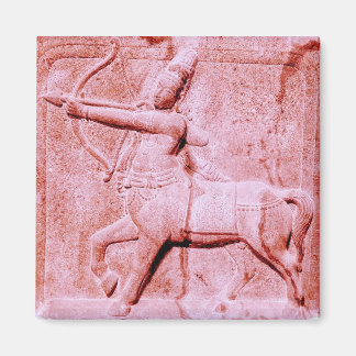 Imã de geladeira Sagitário Rosa Esbranquiçada