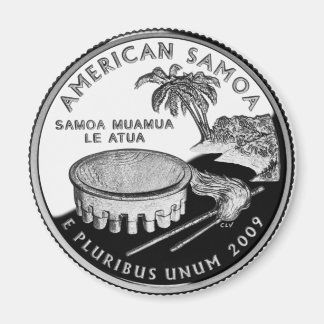 Imã de geladeira Samoa Quarter