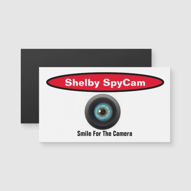 Imã de geladeira Shelby NC SpyCam (Frente/Verso)