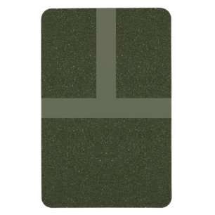 Ímã de Grade Verde Musgo Ousado – Personalizável