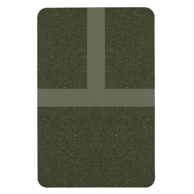 Ímã de Grade Verde Musgo Ousado – Personalizável (Vertical)