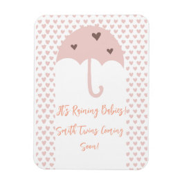 Ímã de Gravidez de Gêmeos Chuvendo