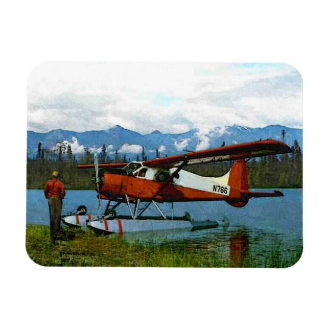 Ímã De Havilland Beaver Floatplane (Horizontal)
