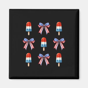 Imã De Julho Arcos De Picolé Coquette American Flag Pa