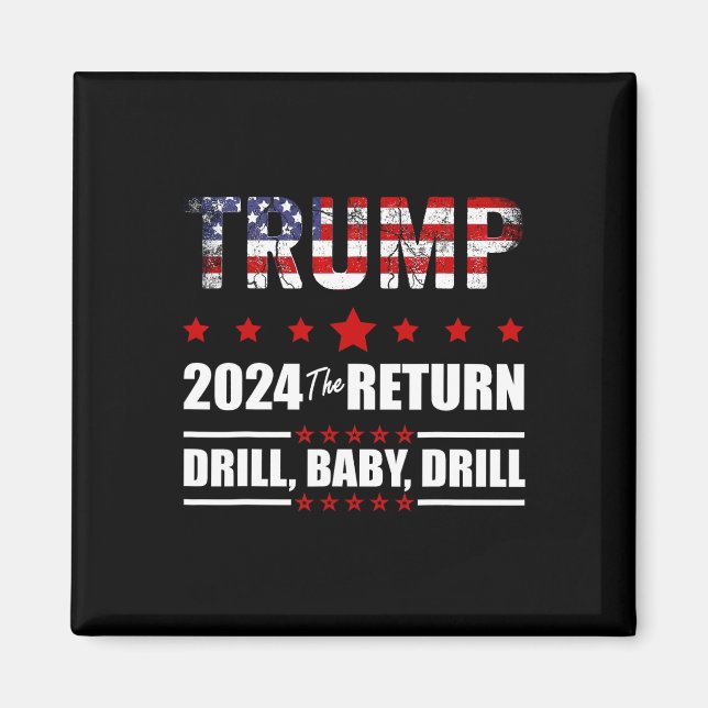 Imã De Julho Trump 2024 Drill Ba (Frente)