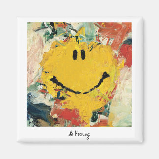 Imã de kooning feliz face magnet