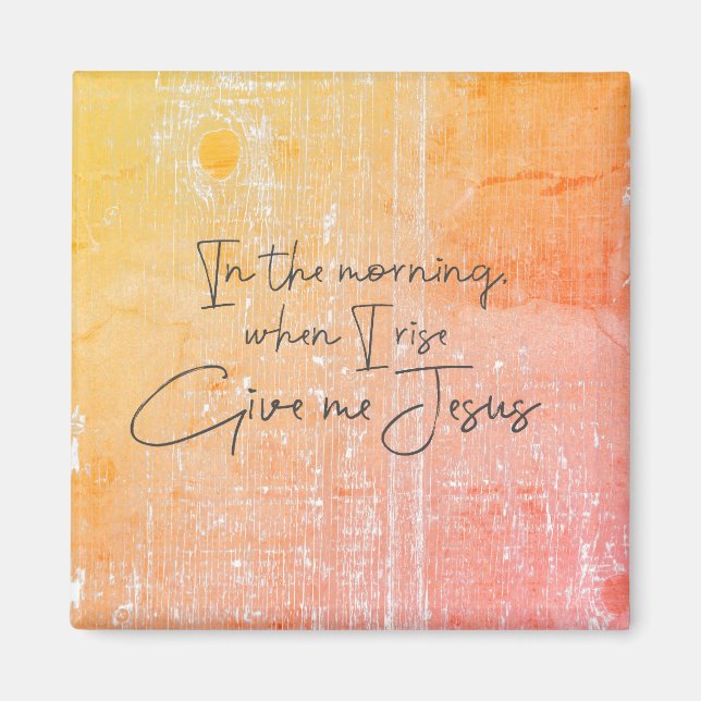 Imã De manhã, quando eu me levantar, me dê uma citação (Frente)