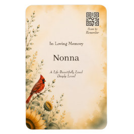 Ímã de Memorial Personalizado com Código QR