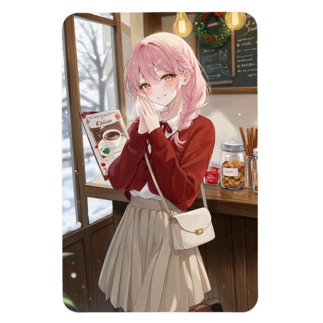 Ímã de Menina de Anime (Vertical)
