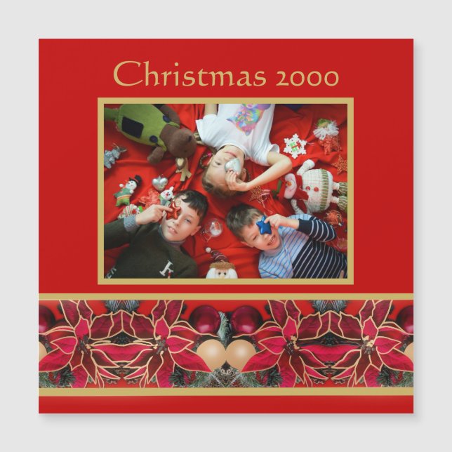 Ímã de Natal Oh Venha Vamos (Frente)