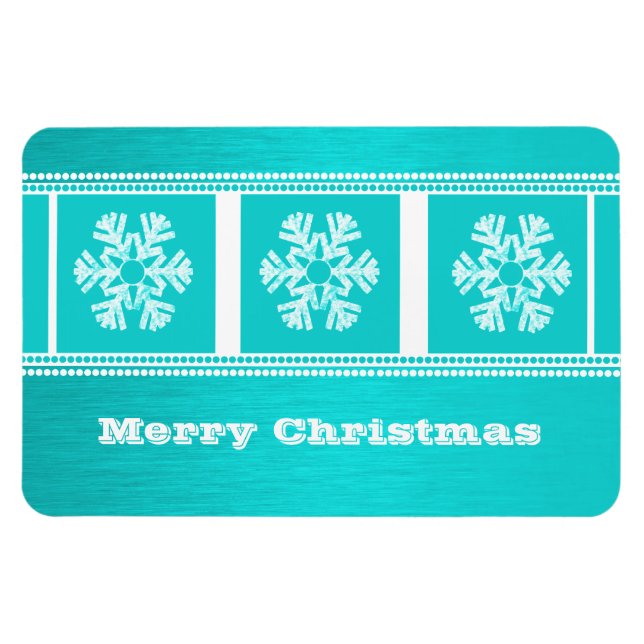 Ímã de neve moderna, Ímã de alta intensidade, Aqua (Horizontal)