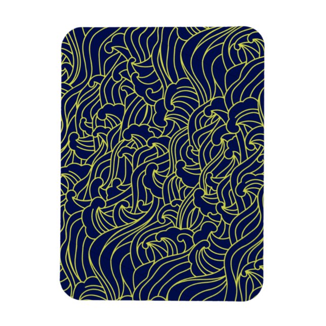 Ímã de Padrão de Arte Japonesa (Vertical)