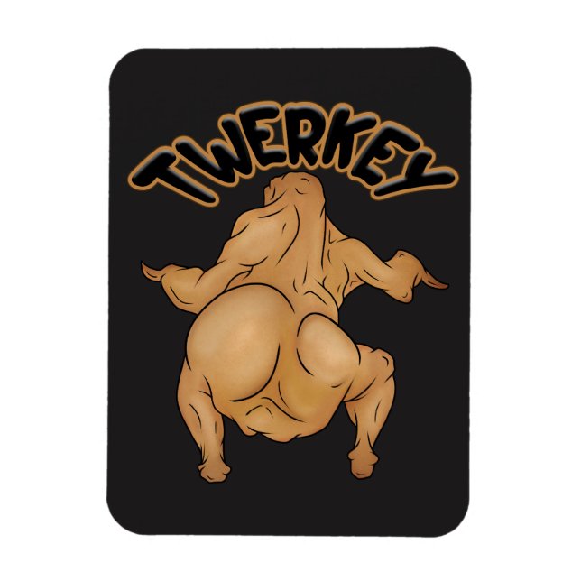 Ímã de Peru Twerkey de Ação de Graças (Vertical)