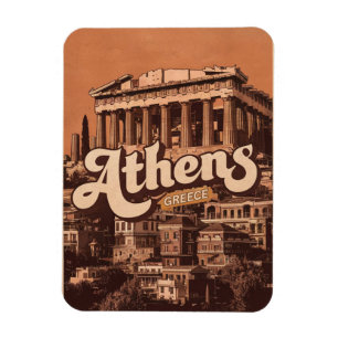 Ímã de presente da capital Atenas antiga da Grécia