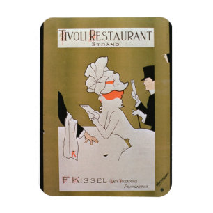 Ímã De "restaurante Tivoli, costa", Londres (litho da