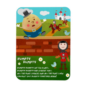 Ímã de Rima Infantil Humpty Dumpty