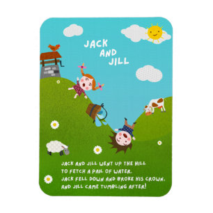 Ímã de Rima Infantil Jack e Jill