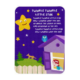 Ímã de Rima Infantil Twinkle Twinkle Little Star