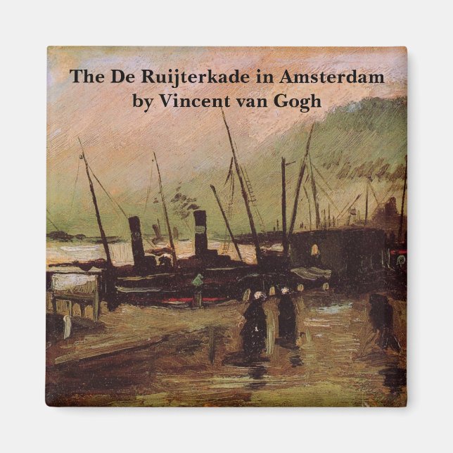 Imã De Ruijterkade em Amsterdã por Vincent van Gogh (Frente)