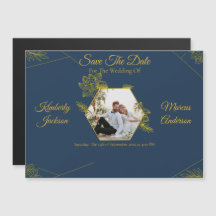 Ímã de Salvar a Data de Casamento com Elegância Do