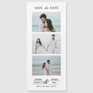 Ímã de salvar data de casamento com foto personali