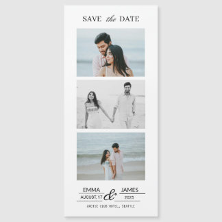 Ímã de salvar data de casamento com foto personali