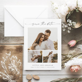 Ímã de Save the Date de Casamento com Foto Script 