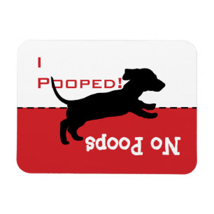 Ímã de Sinal de Cachorro Dachshund Precisa Ir ao B