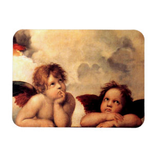 Ímã de Sistine Madonna dos querubins de Raphael
