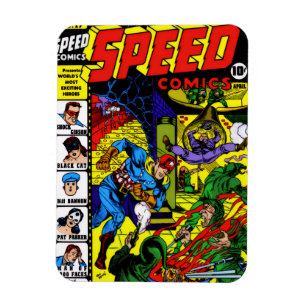 Ímã de SPEED Comics dos anos 40