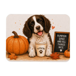 Ímã de Springer Spaniel Pumpkin Spice