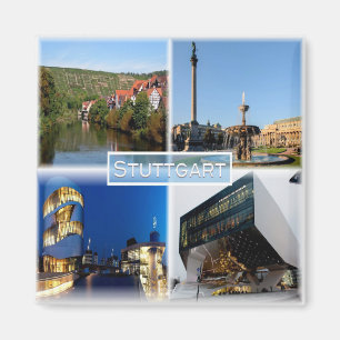 Imã DE Stuttgart - Rio Neckar - Schlossplatz -