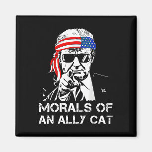 Imã De um gato aliado engraçado Trump 2024 Presidente