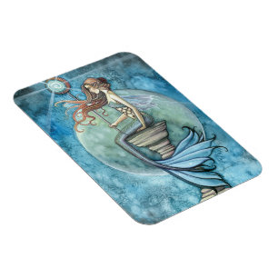 Ímã de Vinil Premium Sereia da Lua de Jade