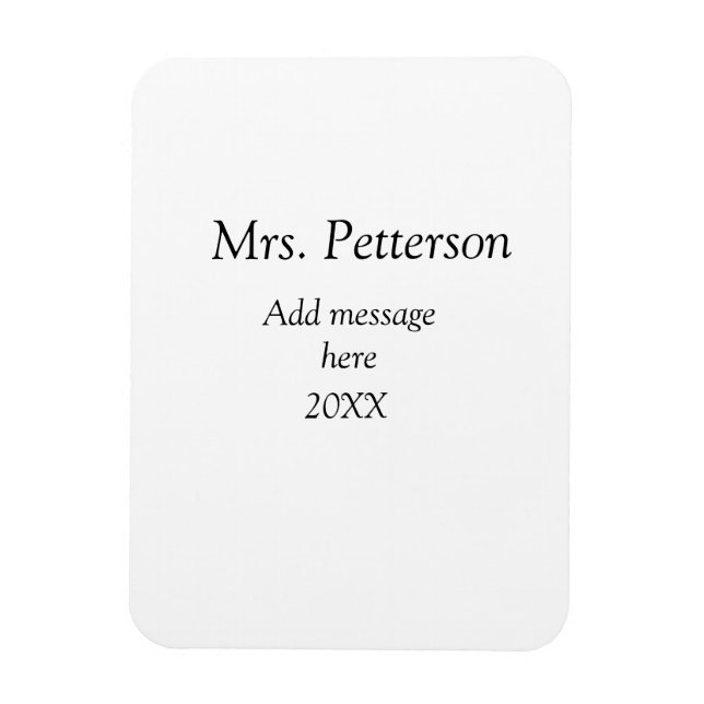 Ímã De volta à apreciação dos professores da escola, a (Vertical)