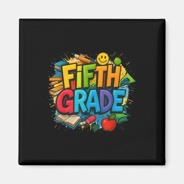 Imã De Volta À Equipe Do Quinto Ano Feliz Primeiro Dia (Frente)