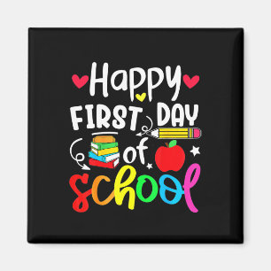 Imã De Volta À Escola Feliz Primeiro Dia De Estudante