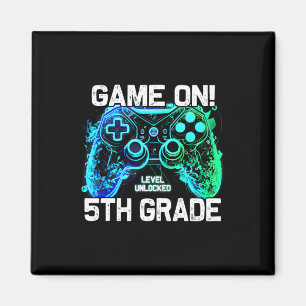 Imã De Volta à Escola Meninos do 5º Ano Gamer Primeiro