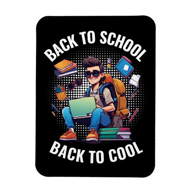 Ímã De Volta À Escola Para Legal (Vertical)