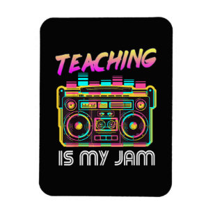 Ímã De Volta à Escola Retro Ensino é Minha Paixão 80s