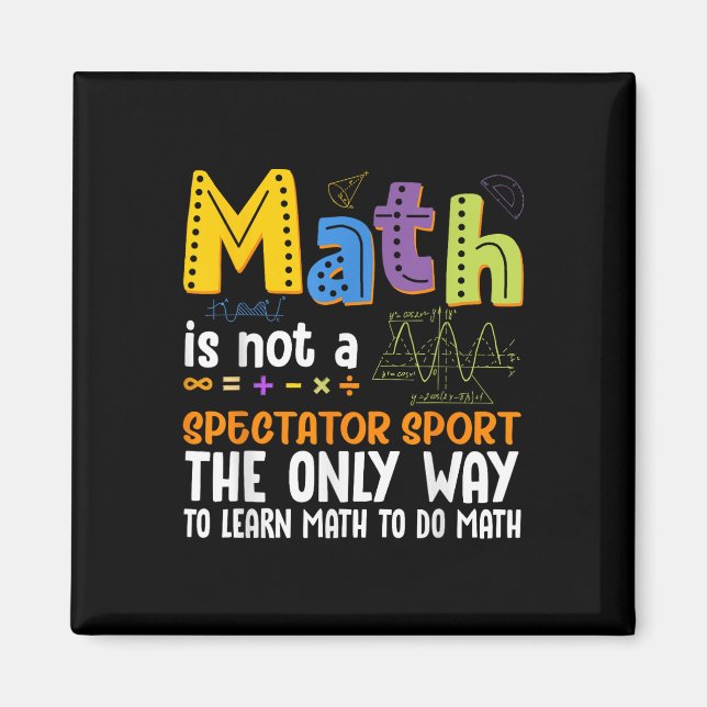 Imã De Volta À Matemática Na Escola Não É Um Espectado (Frente)