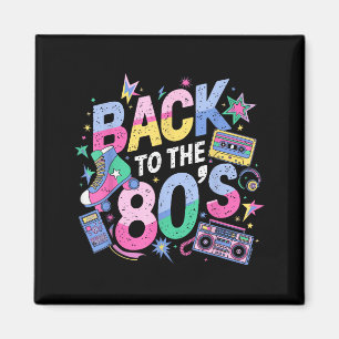 Imã De Volta aos Anos 80 Oitenta Vintage Retro Anivers