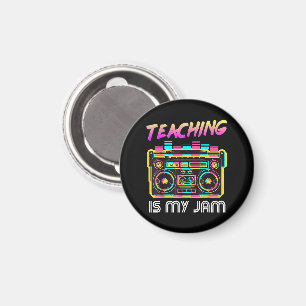 Imã De Volta às Aulas Retro Ensino é Minha Paixão 80s