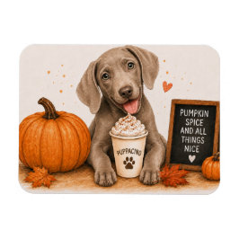 Ímã de Weimaraner com Tempero de Abóbora